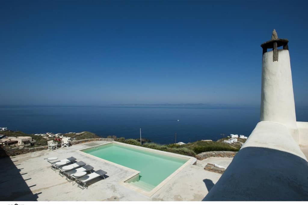 Spectacular Sunset View Villa At Melissaki Ioulis Kültér fotó
