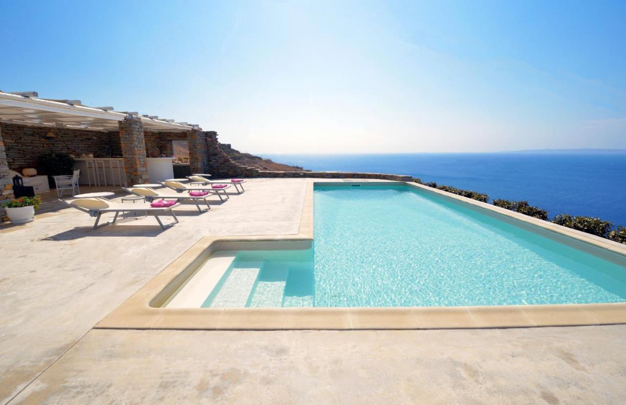 Spectacular Sunset View Villa At Melissaki Ioulis Kültér fotó