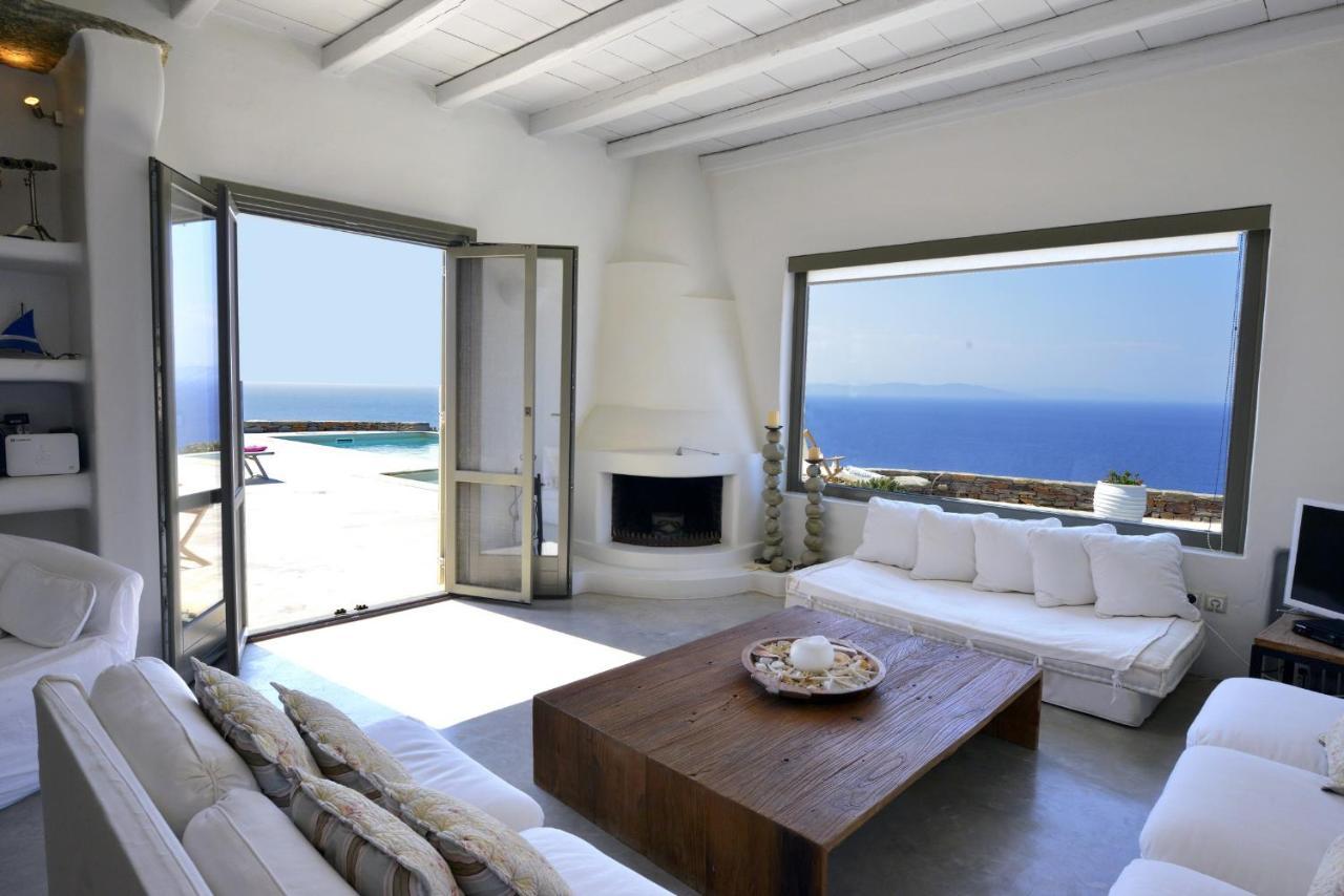 Spectacular Sunset View Villa At Melissaki Ioulis Kültér fotó