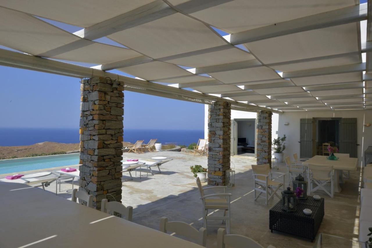 Spectacular Sunset View Villa At Melissaki Ioulis Kültér fotó