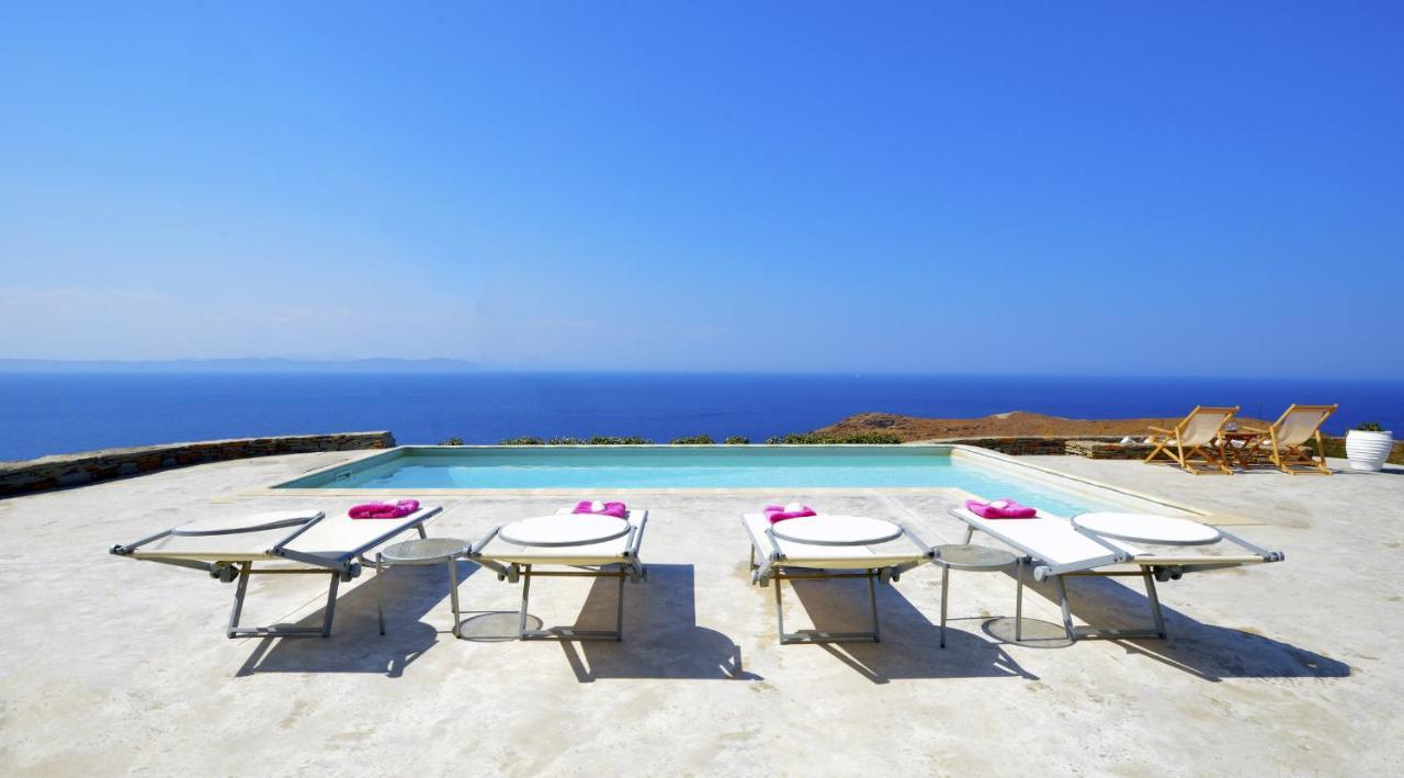 Spectacular Sunset View Villa At Melissaki Ioulis Kültér fotó