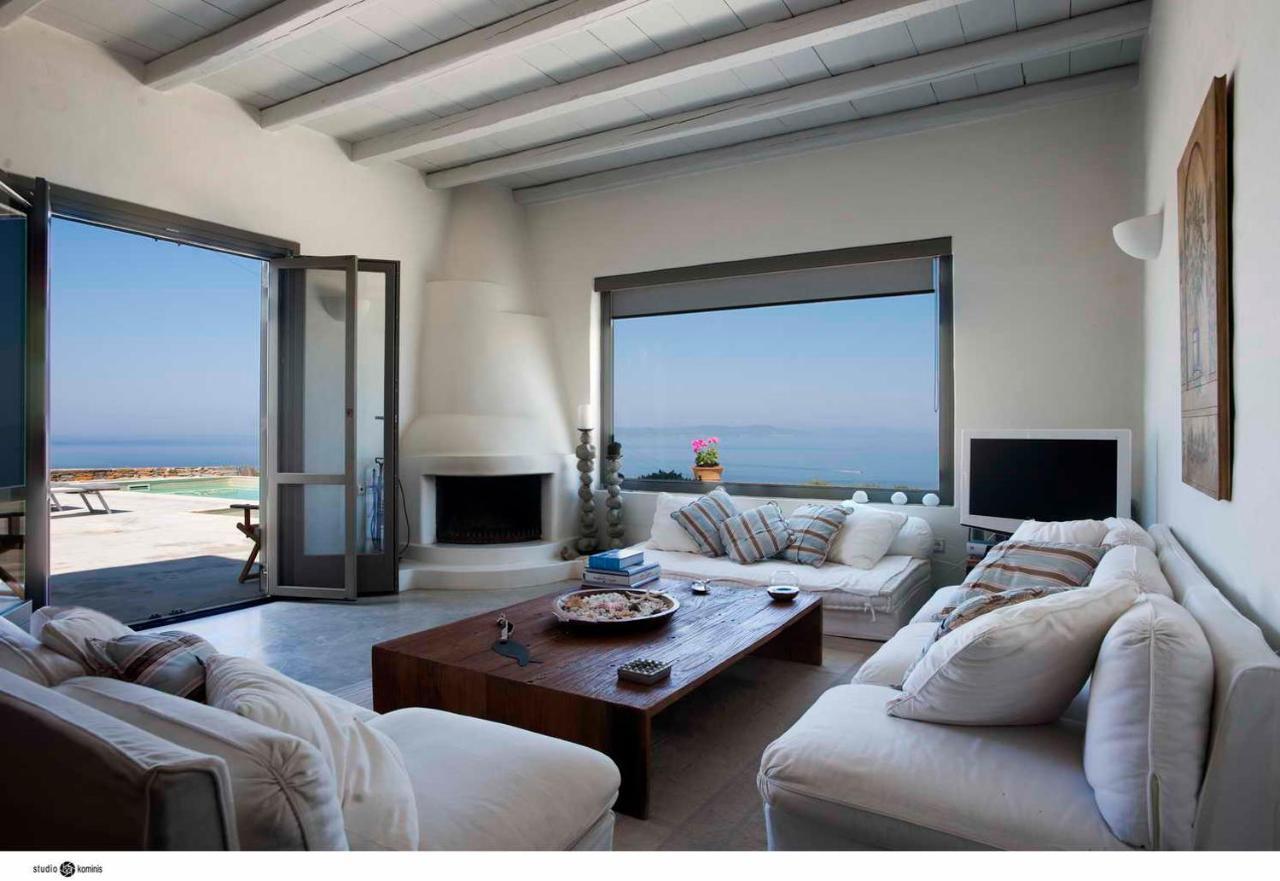 Spectacular Sunset View Villa At Melissaki Ioulis Kültér fotó