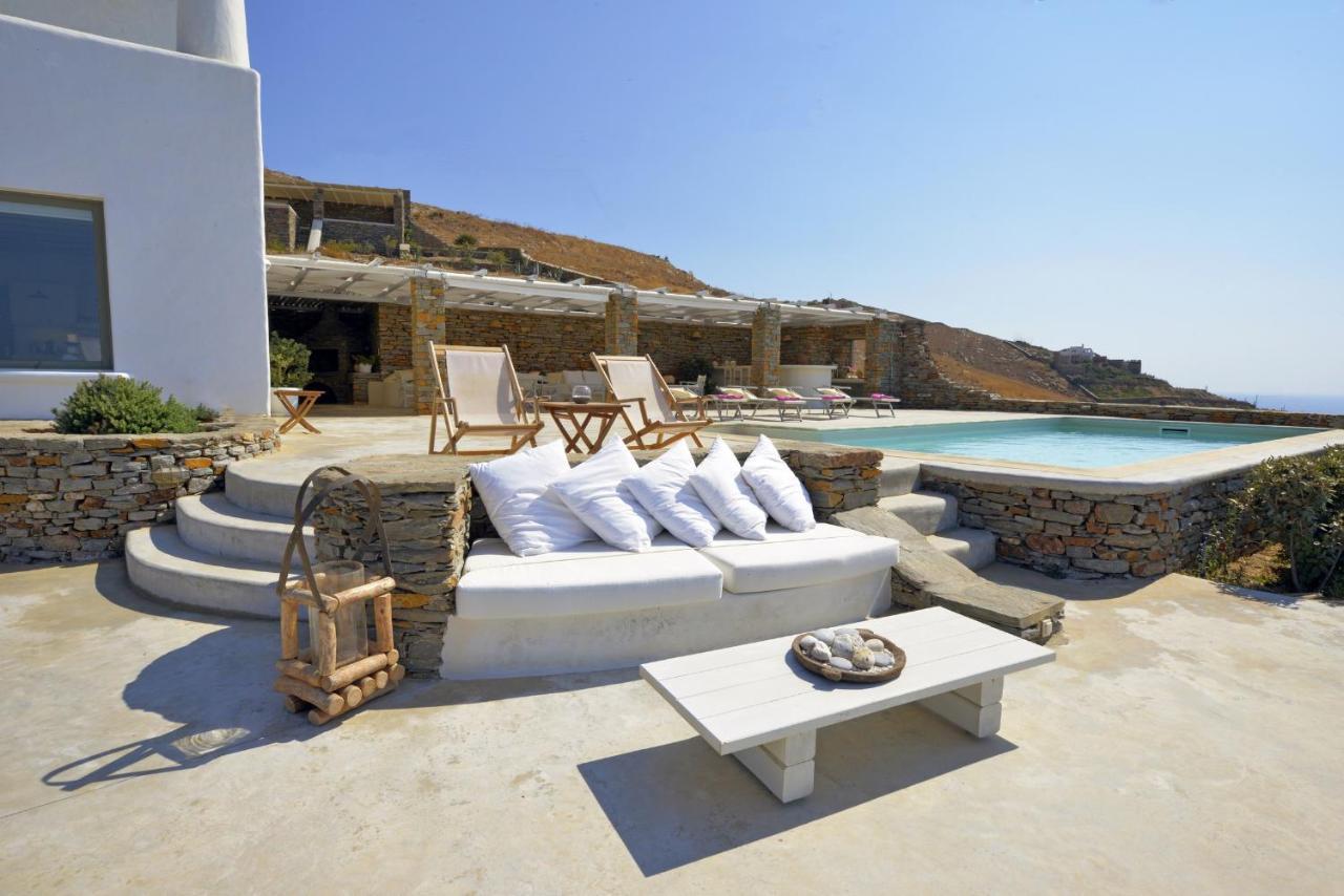 Spectacular Sunset View Villa At Melissaki Ioulis Kültér fotó