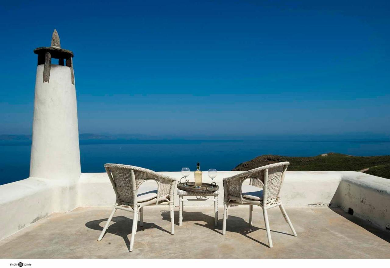 Spectacular Sunset View Villa At Melissaki Ioulis Kültér fotó